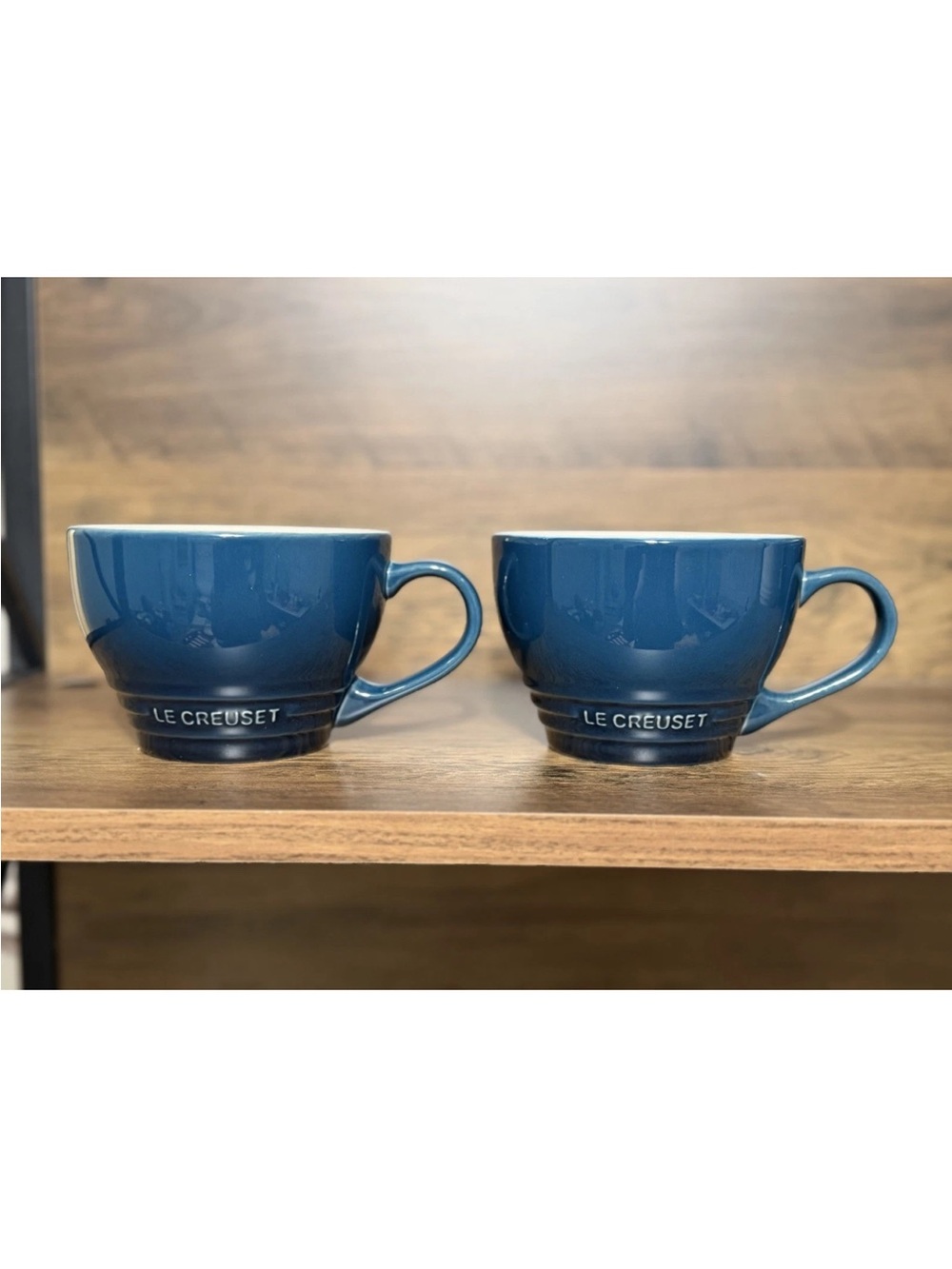 Le Creuset Stoneware Giant
Cappuccino Bistro Mug 14 oz Nuit Blue
NEW 400ML Set-2